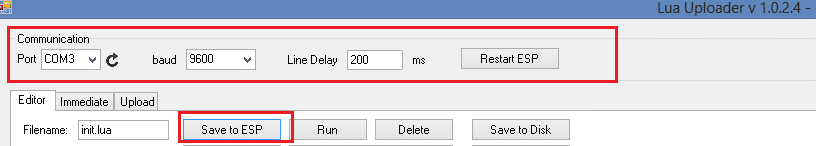 COM3 Line delay