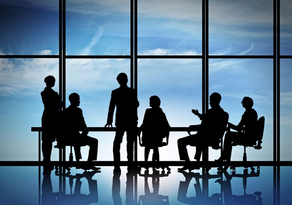People at round table