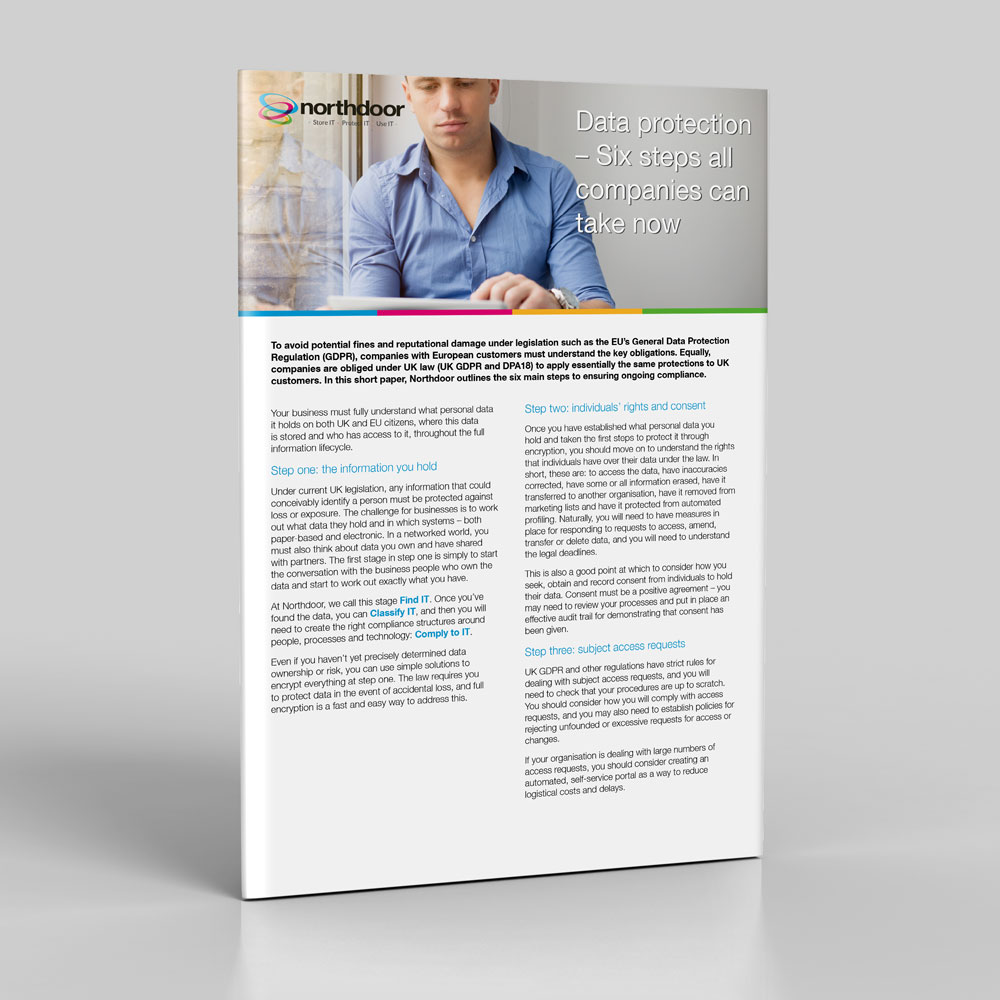 Data protection – Six steps all companies can take now