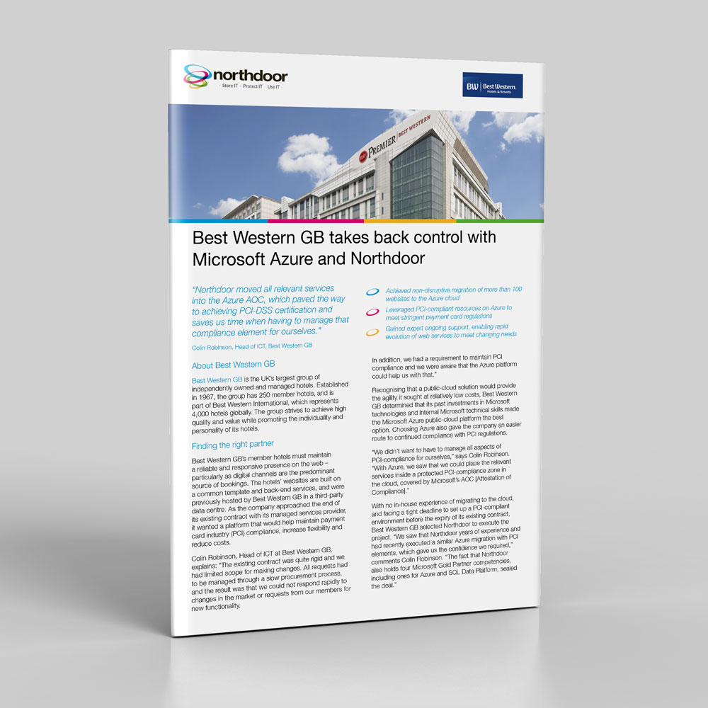 Best Western GB takes back control with Microsoft Azure and Northdoor