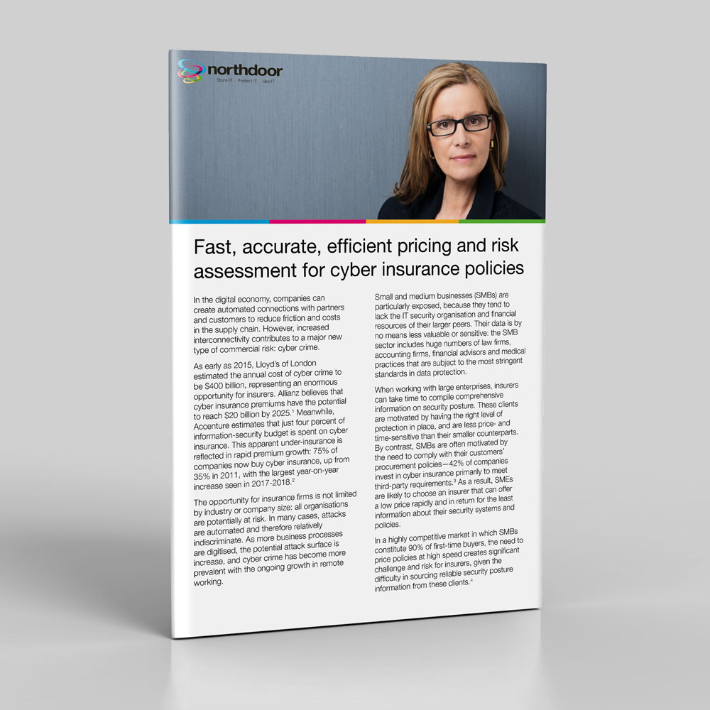 Risk assessment for cyber insurance policies