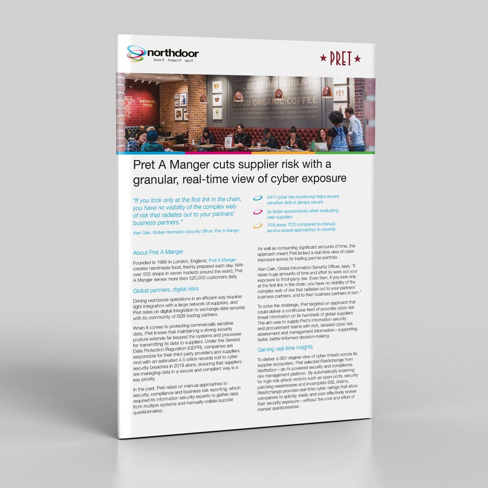 Pret A Manger cuts supplier risk with a granular, real-time view of cyber exposure