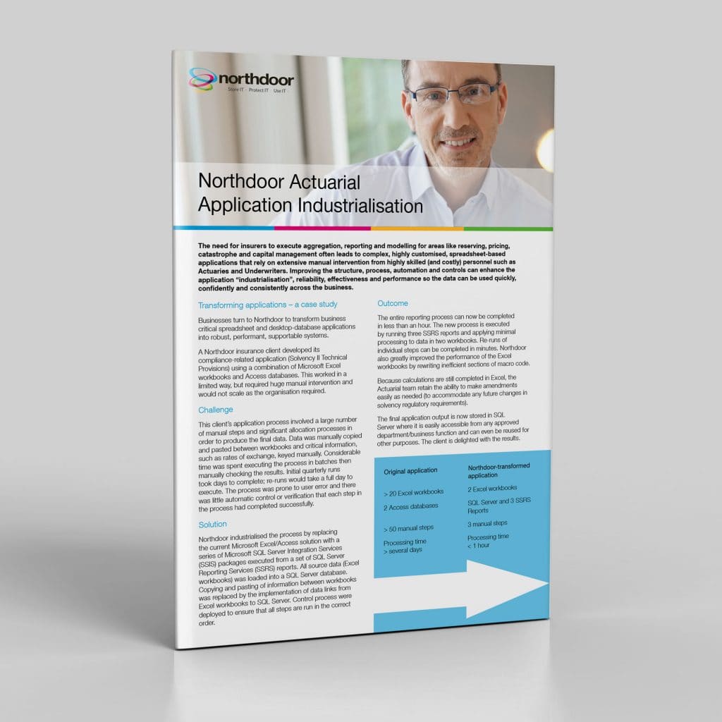 Northdoor Actuarial Application Industrialisation