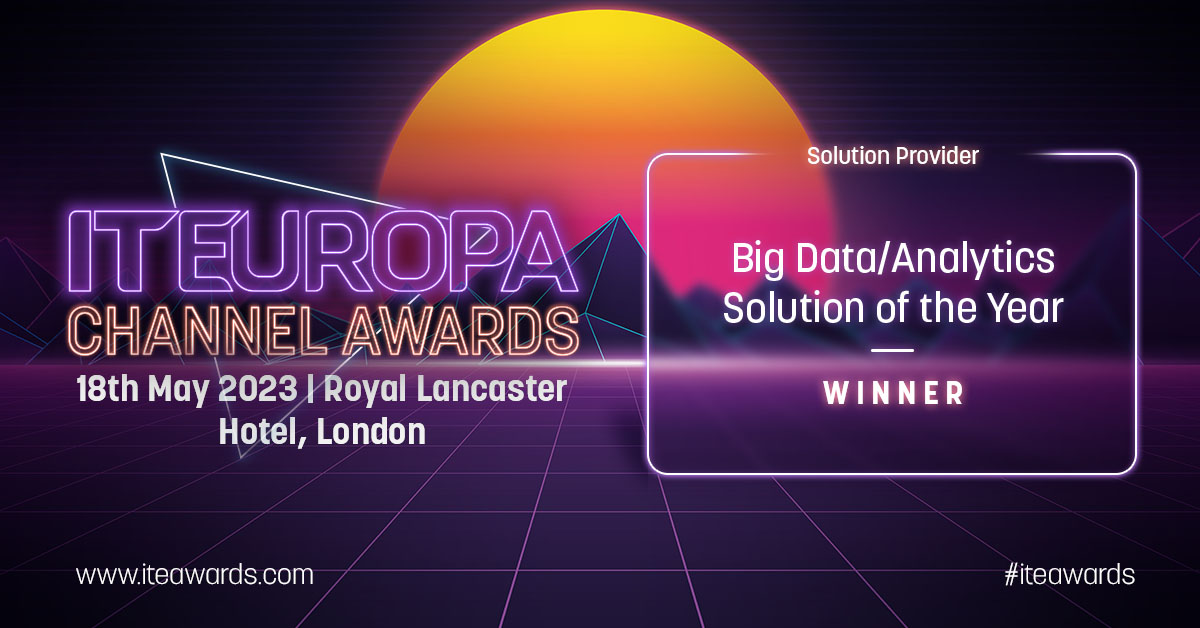 Winner 2023 IT Europa Big Data Analtyics Solution of the Year 2023